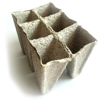 China China Supplier Eco-friendly Biodegradable 6 Cell Strips Vegetable Germination Plant Pots Tray for sale