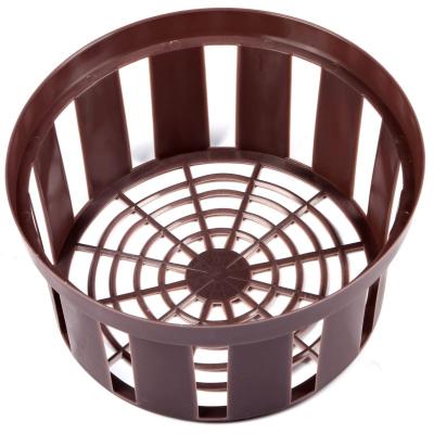 China Eco-friendly Good Quality Soilless Net Vegetable Round Greenhouse Cultivation Plastic Pot Plant Basket for sale