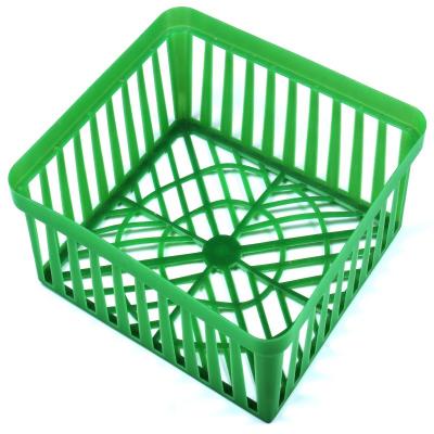 China Eco - Friendly High Quality Large Garden Square Plastic Artificial Stock Plant Basket for sale