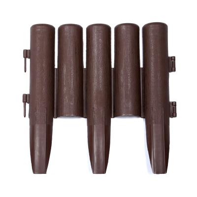China Waterproof 4pieces of a Fence Set Garden Decorative Border Edge Hammered Palisade Fencing Small Garden Edging Fence for sale