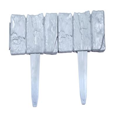 China Wholesale Garden Barrier White Garden Fence Lawn Edge 40.5x29.5cm for sale