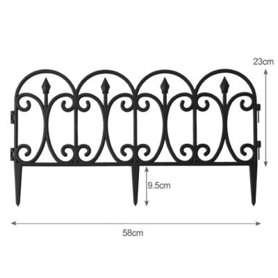 China European Plastic Type Waterproof Garden Fence Small Garden Fence Practical Garden Earth Fence for sale