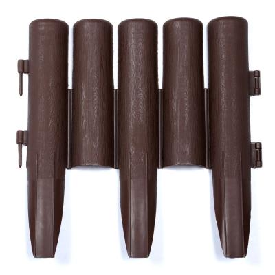China Waterproof 4pieces of a Fence Set Garden Decorative Border Edge Hammered Palisade Fencing Small Garden Edging Fence for sale
