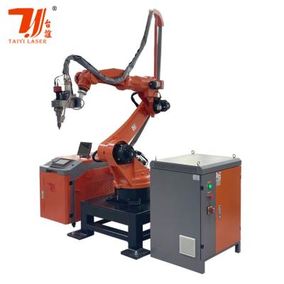 China Automatic Raycus Max IPG Fiber Laser Welding Machine 1500W 3000W 6Kw Custom 6 Axis Robot for sale