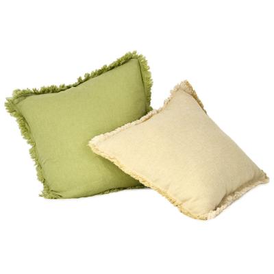 China Custom Decorated New Arrival 45*45cm Sustainable Fringe 18*18inch Tassel Decorated Cushion for sale