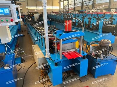 China 20 Roller Station Control System PLC Control Cold Steel Roll Forming Machine For Wall for sale