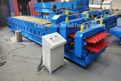 China rollo de la capa doble de 1250m m que forma la máquina para el panel de la techumbre del corte del arco en venta