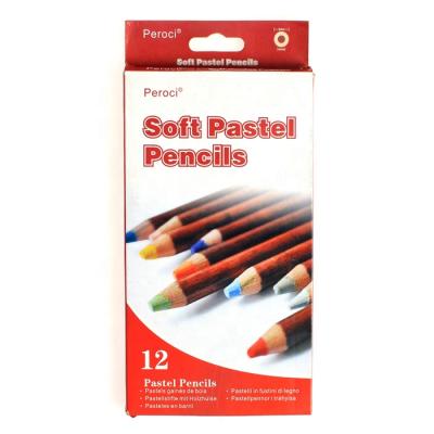 China For the Artist Artist Pastel Pencils 12 Colors Woodless Color Pencil Promotional Colored Pencils for sale