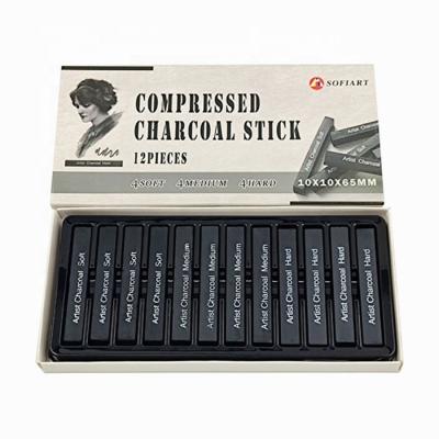 China Fine Art Sticks Assorted Square Compressed Charcoal for the Artist for sale