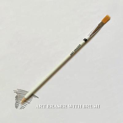 China White rubber office eraser sketch pen with brush Mechanical Pencil Erasers for sale