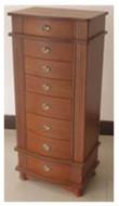 China Wooden Jewelry Storage Cabinet Hand Painted For Earrings / Bracelet / Ring for sale