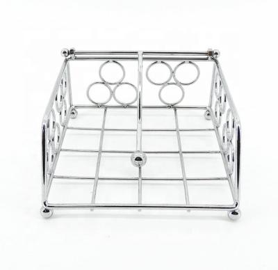 China practice & Fashionable decorative metal napkin holders for sale