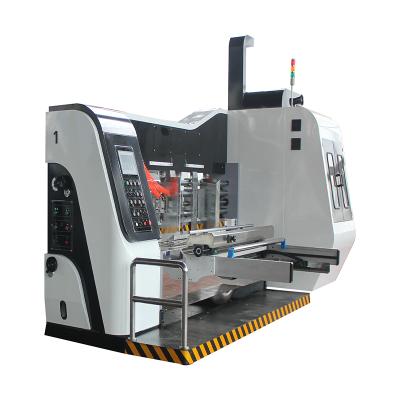 China Corrugated Cardboard Box Flexo Printing High Speed Automatic Five Color Flexo Printing Slotter Die Cutter Machine With Die Cut for sale