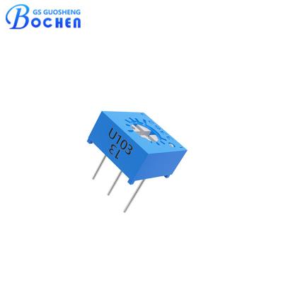 China Con una precisión ajustable, el cermet U103 3362 es un potenciómetro de recorte 3362U-1-103LF. en venta
