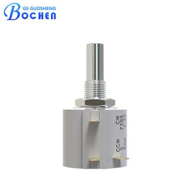 Chine Montage du panneau de précision Multiturn Wirewound Potentiometer 7286 2w 10k à vendre
