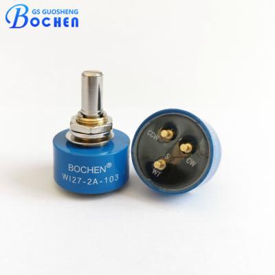 China BOCHEN WI27 10K Precision Pot Single Turn Conductive Plastic Potentiometer for sale