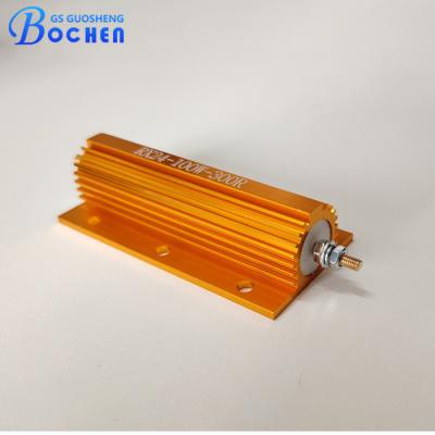 China BOCHEN RX24 25W 50W 100W Golden Aluminum Housed Wirewound Resistors Transducer Braking Resistor for sale