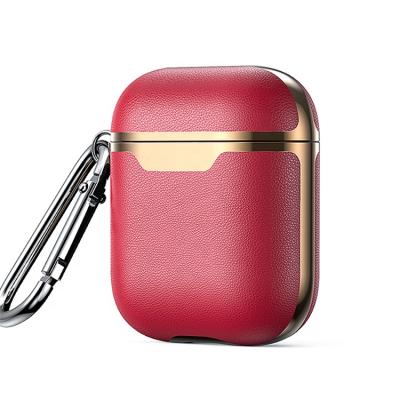 China Custom Portable 360 Full Wireless Earphone Leather Case Protective Protective Carry Case For Airpods for sale