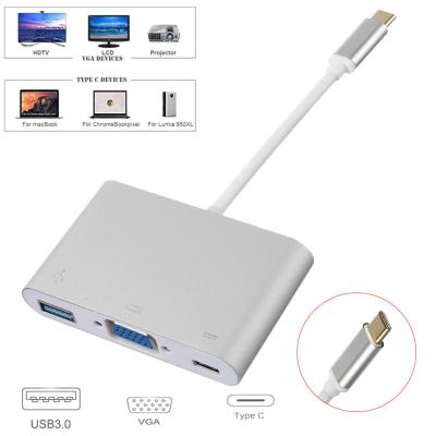 China 4096 x 2160 USB 3.1 To VGA USB 3.0 Multiport Adapter Converter for sale