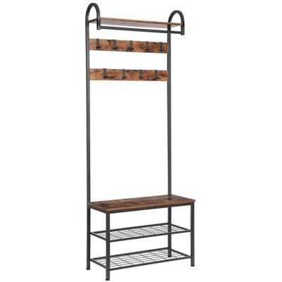 China Multifunctional High Quality Clothes Hanging Shoe Storage Organizer Shoe Cushion Bench Shoe Rack for sale