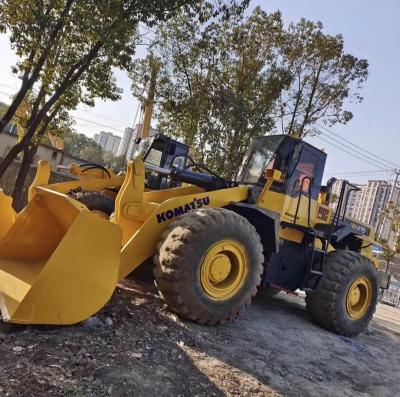 Cina Giallo caricatore di seconda mano Komatsu WA470 caricatore 6 tonnellate carico nominale in vendita