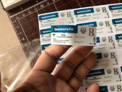 China Ipamorlin 2mg Peptide laser materail 2ML 3ML Vial BOTTLE Labels for sale