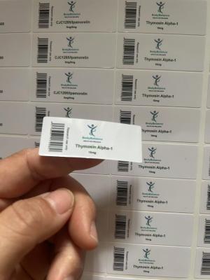 Chine Thymosin Alpha-1 adhésif peptidique 2 ml étiquettes de flacons auto-adhésifs peptidiques à vendre