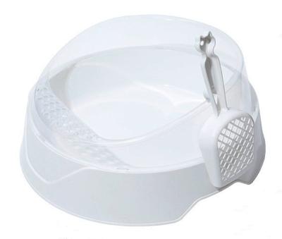 China Sustainable High Quality Pet Toilet Cat Clean Grooming Cat Litter Box With Poop Scoop for sale