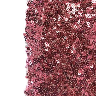 China Wholesale Breathable Bridal Dress Stage Costume 3MM Pearl Embroidery Fabric 100% Polyester Embroidery Fabric Wedding for sale