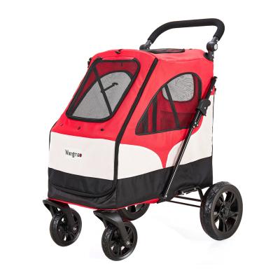 China Rehabilitation Therapy Pet Stroller Trolley Dogs Stroller Luxury Pet Trolley for sale