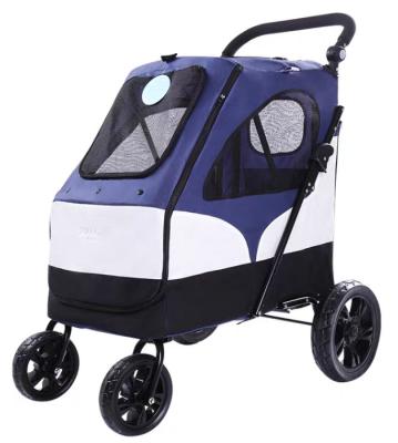 China Super Space Luxury Dog Strollers Frame Guard Double Decker for sale