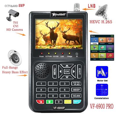 China Satellite Finder Meter DVB-S2+CCTV+8MP AHD /CVI/TVI Receiver Spectrum Analyzer for sale