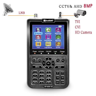 China Satellite Finder Meter,DVB-S2+CCTV+8MP AHD Satellite Finder Meter for sale