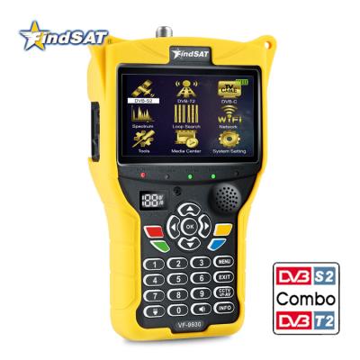 China Satellite Finder Meter ( FindSAT VF9930 CCTV+8MP AHD /AVI/CVI/CVBS ) DVB-S2+T2+C combo TV receiver Spectrum Analyzer for sale