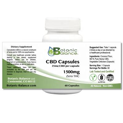 China Waterproof Fast Delivery CBD Capsules Label for sale