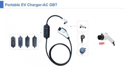 China GBT mode2 charger 3.5kw single phase fixed current with pilot lamp portable ev charger for electric vehicle charging for sale