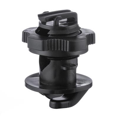 China 15mm Screw On Round Rod Post Insulators Black Plastic Material Electric Fence Insulators for sale