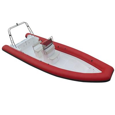 China Military Fiberglass/Orca/PVC Hull RIB 860 Water Sports High Speed 28.5ft Patrol Hypalon Luxury Inflatable Boat for sale