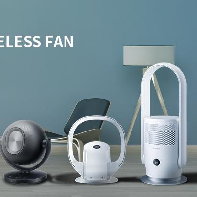 China WIFI+UVC Wall Desk Floor Standing Bladeless Fan High Speed Smart Tower Stand Fan, Cool Tower Bladeless Cooling Fan With Remote Control for sale