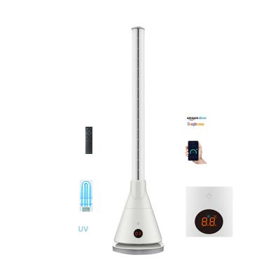 China New Design Hot Cool Electric Appliances Smart Home Bladeless /UVC/ WIFI Tower Fan Cooling Heater Fans Multi-Speed Can Be Timed Home for sale