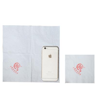 China Printed Printing Personal Logo Paper Napkin Tissue for Hotel and Restaurant for sale