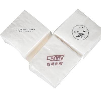 China Double color printed cheap price 2 ply 27*27 cm cocktail paper napkins for dinner for sale