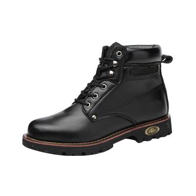 China Black Microfiber Leather Safety Boots Beef Tendon Sole Work Shoes For Men for sale