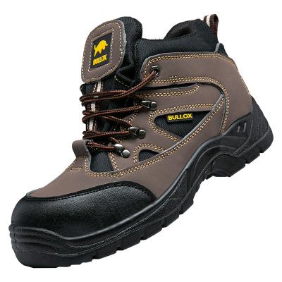 China Security Work Boots Oxford Cloth Safety Boots PU Injection Sole Steel Plate Anti-proof Work Shoes For Men for sale