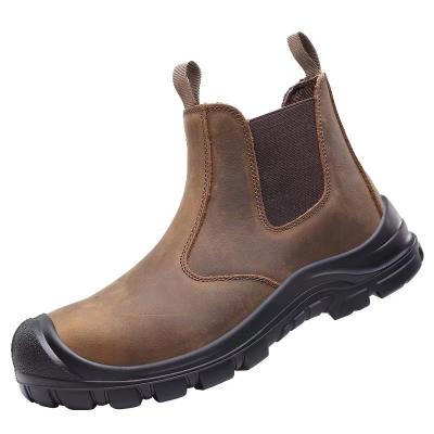 China Security Work Boots Genuine Leather Safety Boots Waterproof Safety Shoes Kevlar Work Shoes for sale