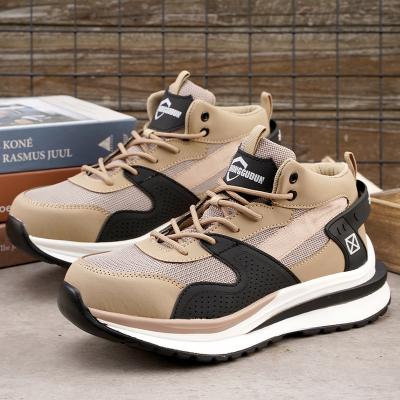 China Light Work Shoes Kevlar Anti-proof Safety Sheos Novel Fashionable Mens Comfortable Safety Shoes Practical for sale