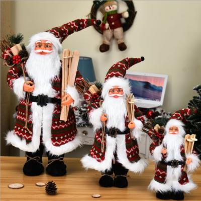 China Christmas Santa Claus Doll Plush Christmas Festival Christmas Toys Doll New Year Gift Decoration Decorations for sale