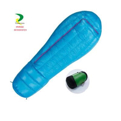 China Top Quality Mommy Success Tear Stop Wide Duck And National Passionate 95% Extra Long Duck Down Goose Down Kids Sleeping Bag For Extreme Cold for sale