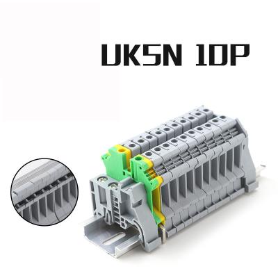 China ² BRITÁNICO 800V 41A de los bloques de terminales de la abrazadera del tornillo del carril del estruendo de la serie de UK5N 0.2-4m m en venta