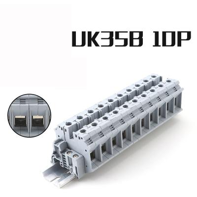 China Tiras de los bloques de terminales de la abrazadera del tornillo del carril del estruendo de la serie de UK35N 35B Reino Unido en venta
